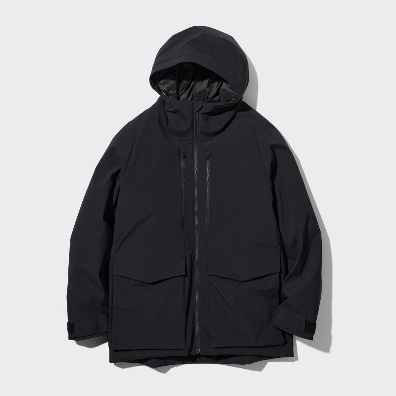 Parka Uniqlo Hybrid Down 3d Cut Homme Grise | 2001692