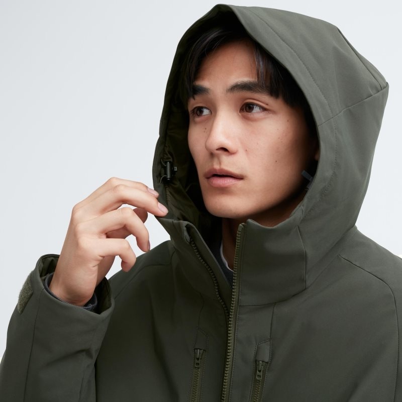 Parka Uniqlo Hybrid Down 3d Cut Homme Noir | 4842553