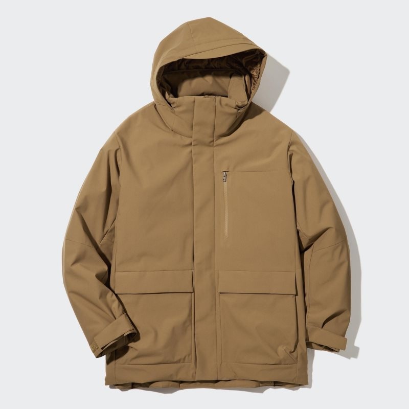 Parka Uniqlo Hybrid Down Homme Bleu Marine | 493359