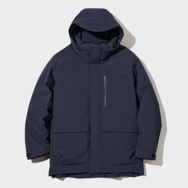 Parka Uniqlo Hybrid Down Homme Bleu Marine | 493359