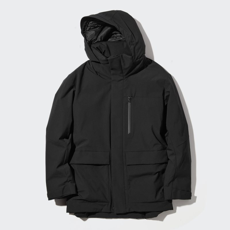 Parka Uniqlo Hybrid Down Homme Noir | 9525480