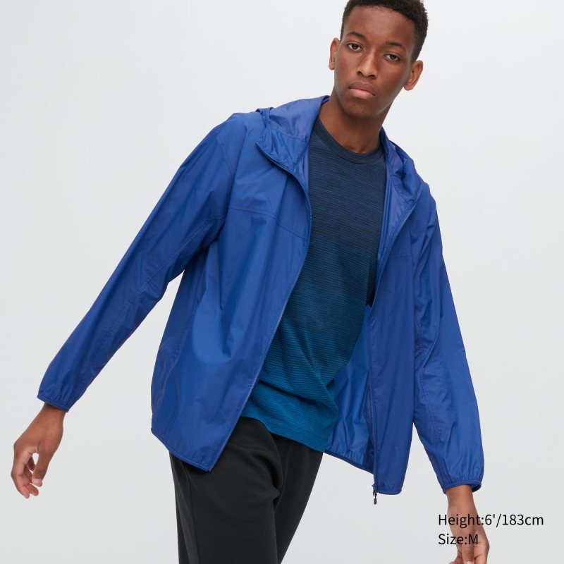 Parka Uniqlo Pocketable Uv Protection 3d Cut Homme Bleu Marine | 5974018