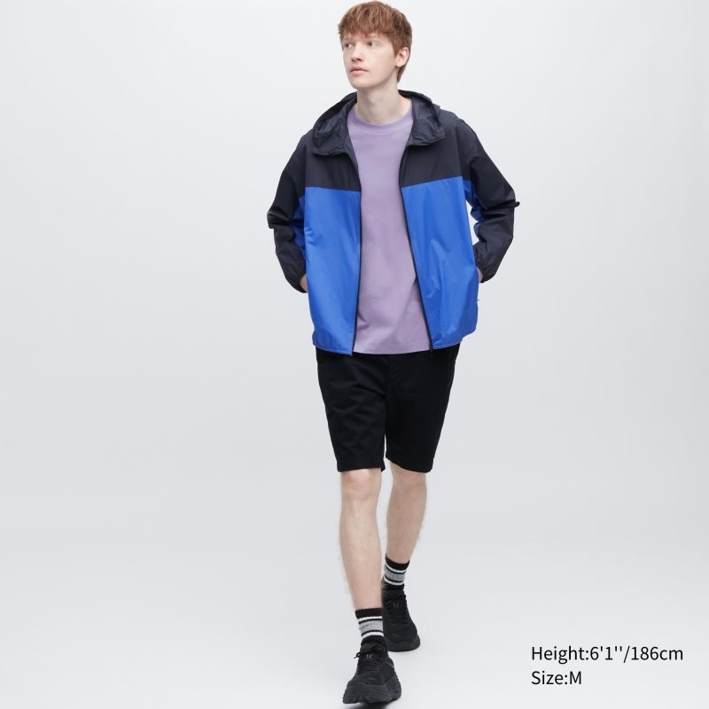 Parka Uniqlo Pocketable Uv Protection 3d Cut Color Block Homme Jaune | 305001