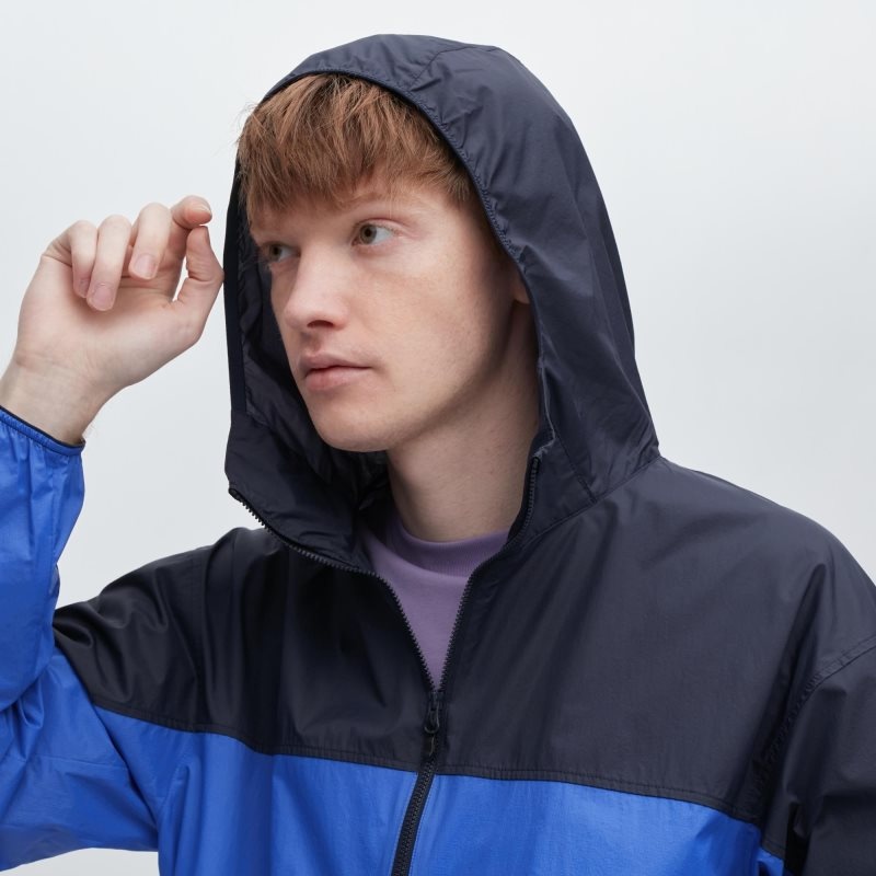 Parka Uniqlo Pocketable Uv Protection 3d Cut Color Block Homme Jaune | 305001
