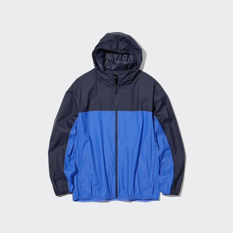 Parka Uniqlo Pocketable Uv Protection 3d Cut Color Block Homme Jaune | 305001