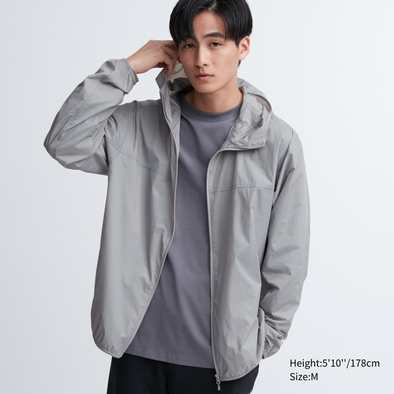 Parka Uniqlo Pocketable Uv Protection 3d Cut Homme Grise | 4038131
