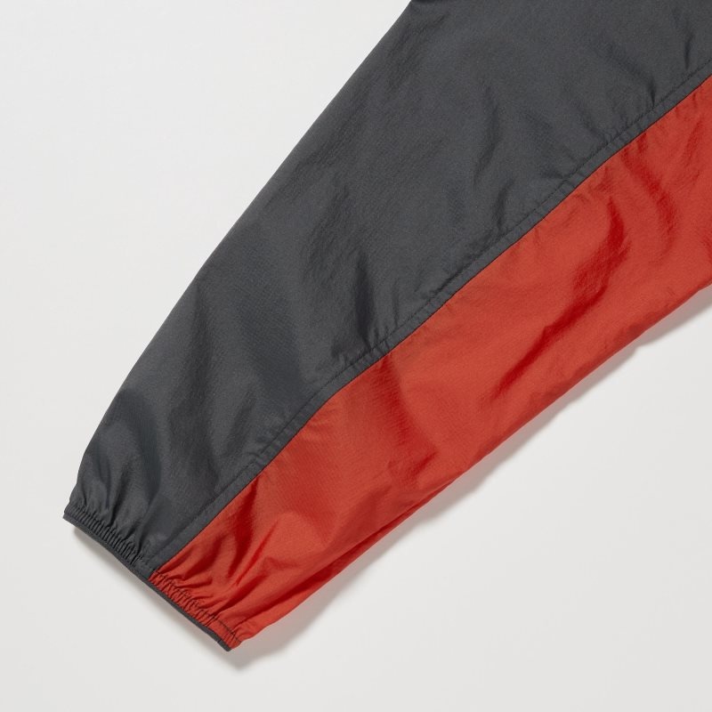 Parka Uniqlo Pocketable Uv Protection 3d Cut Color Block Homme Rouge | 4114964
