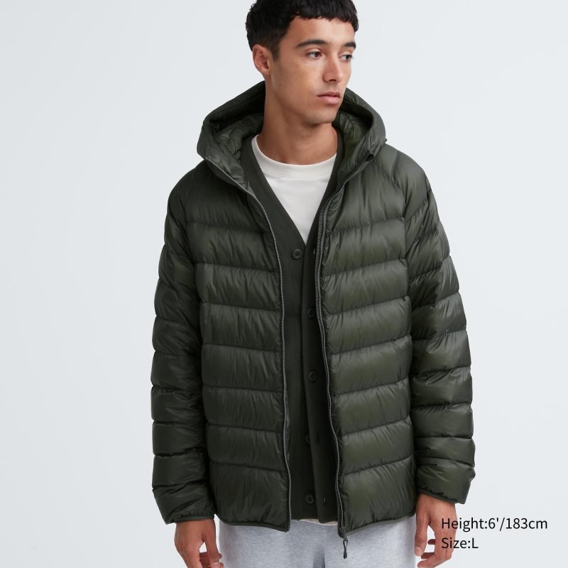 Parka Uniqlo Ultra Light Down 3d Cut Homme Vert Olive | 900631