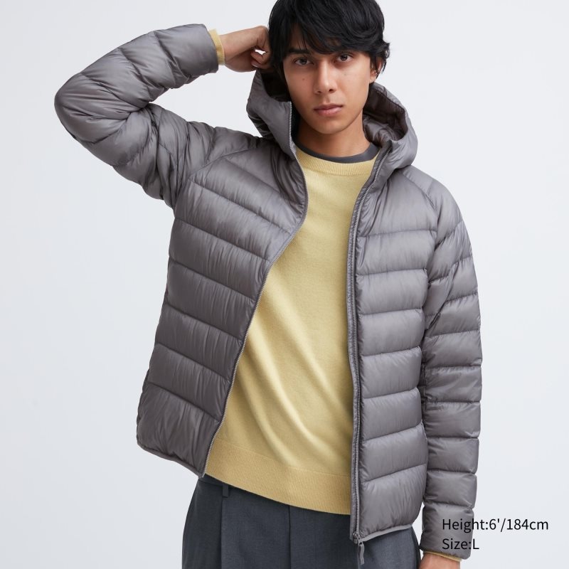 Parka Uniqlo Ultra Light Down 3d Cut Homme Grise | 9741620