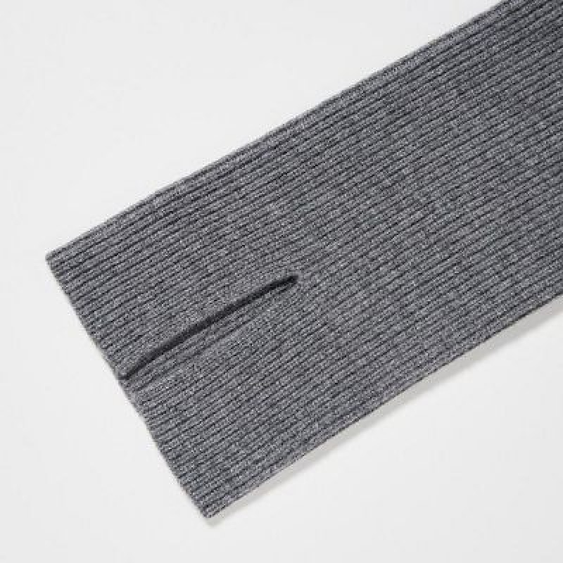 Peignoir Uniqlo Boat Neck Long-Sleeve Knit Femme Grise | 3825821