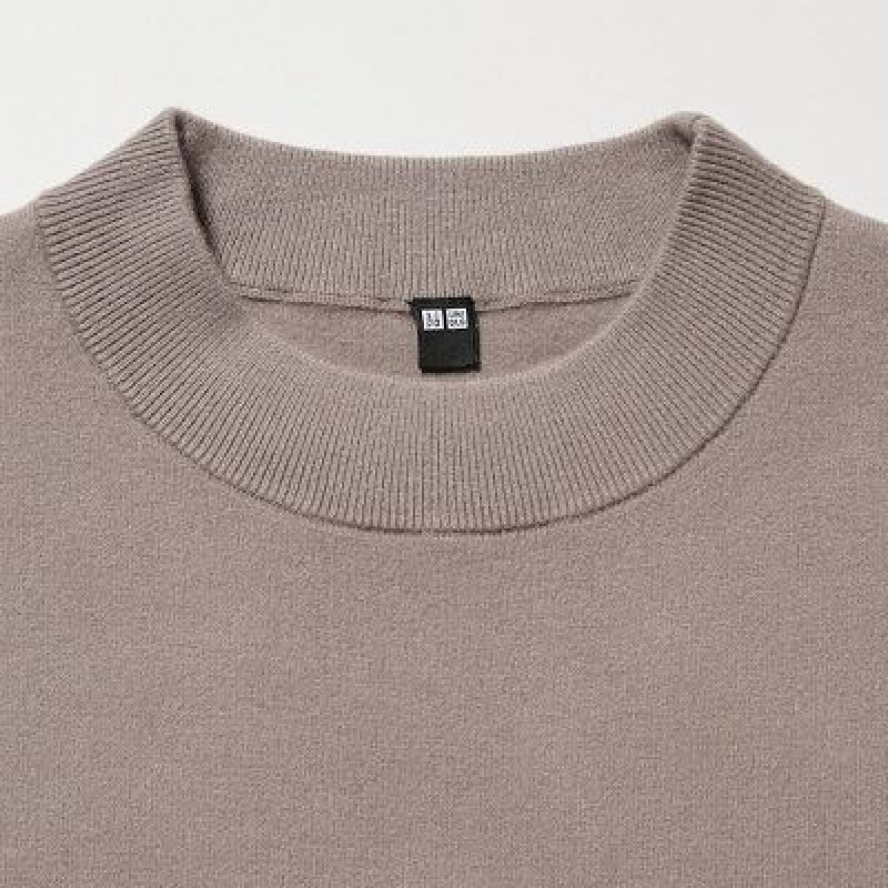 Peignoir Uniqlo Souffle Yarn Long-Sleeve Femme Beige | 5442965