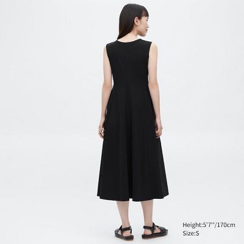 Peignoir Uniqlo Ultra Stretch AIRism Sleeveless Femme Noir | 2698558