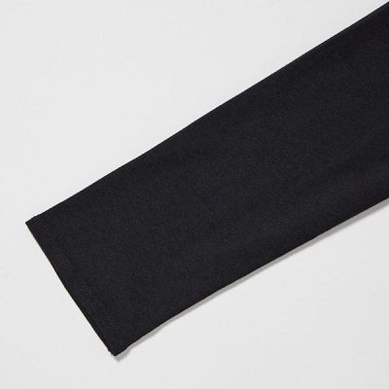 Peignoir Uniqlo Wrap Long-Sleeve Femme Noir | 5947015