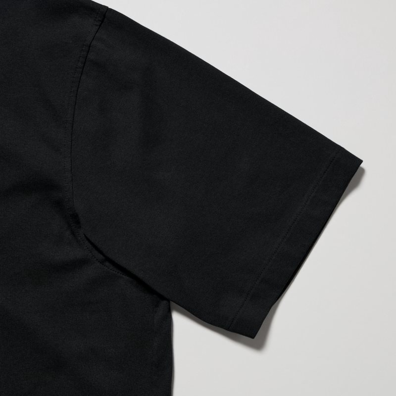 Polos Uniqlo Airism Regular Collar Homme Noir | 8730546