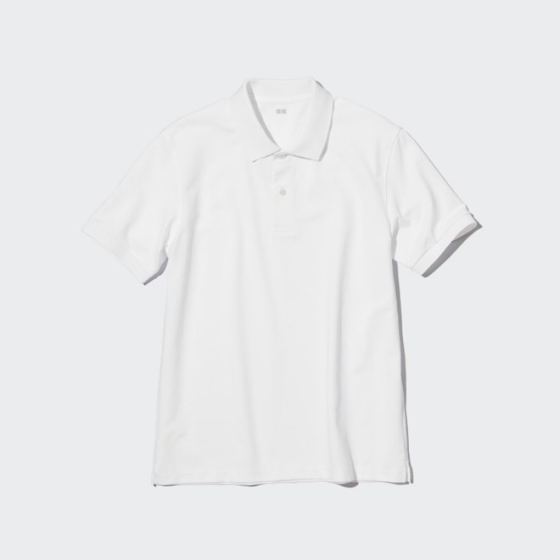 Polos Uniqlo Dry Pique Femme Blanche | 6674437
