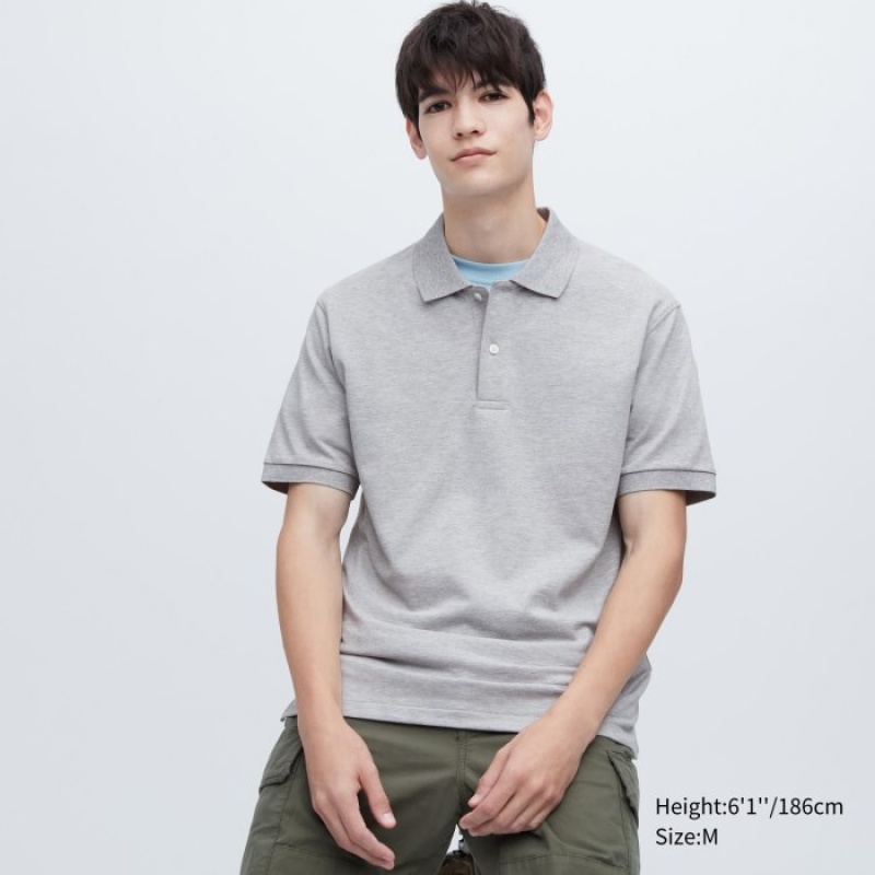Polos Uniqlo Dry Pique Femme Grise | 3008385