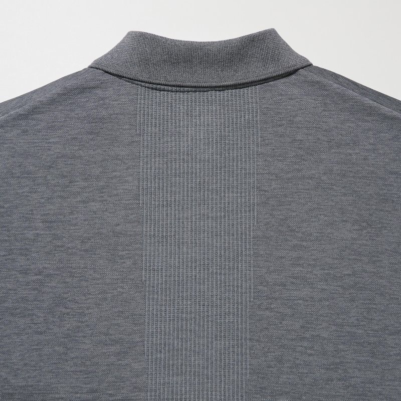 Polos Uniqlo Dry-ex Gradient Homme Grise | 8230681