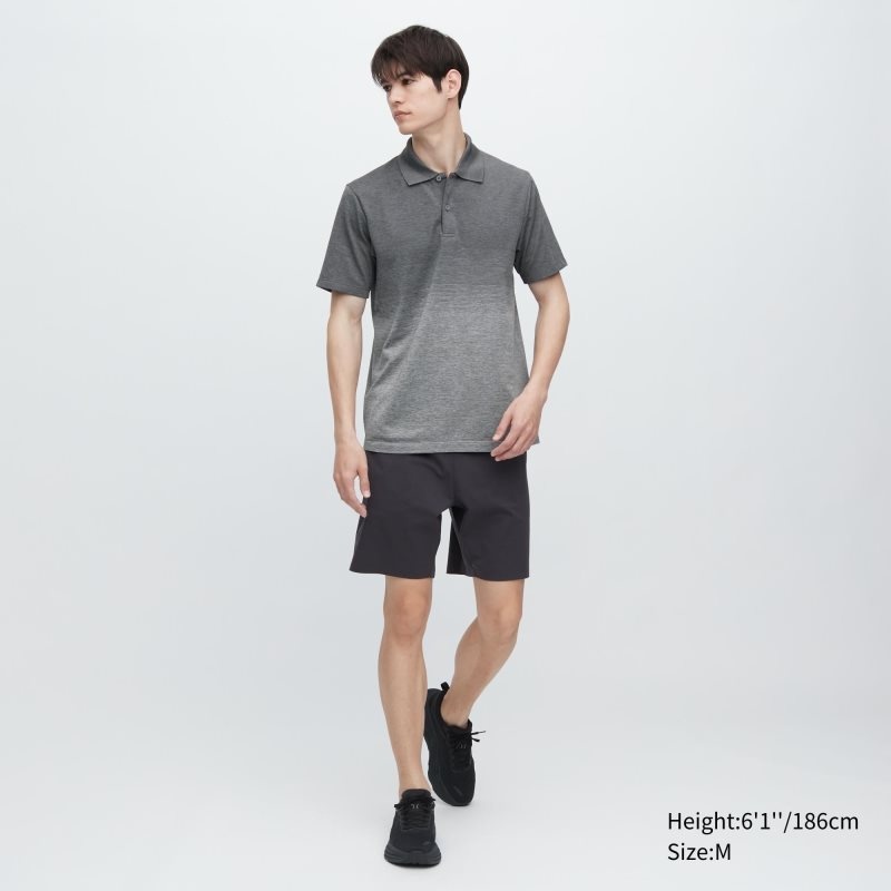 Polos Uniqlo Dry-ex Gradient Homme Grise | 8230681