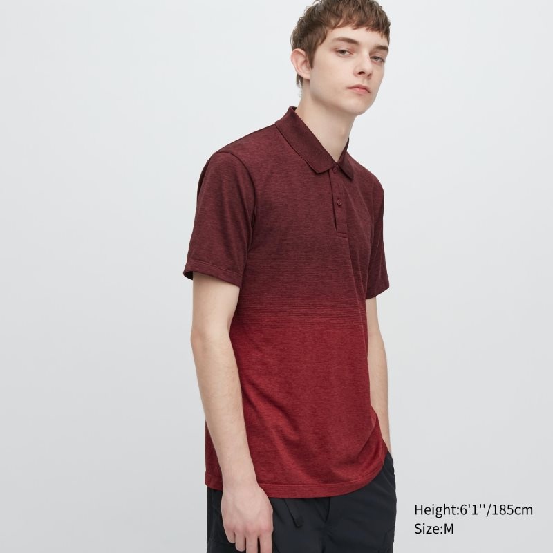 Polos Uniqlo Dry-ex Gradient Homme Rouge | 3269229