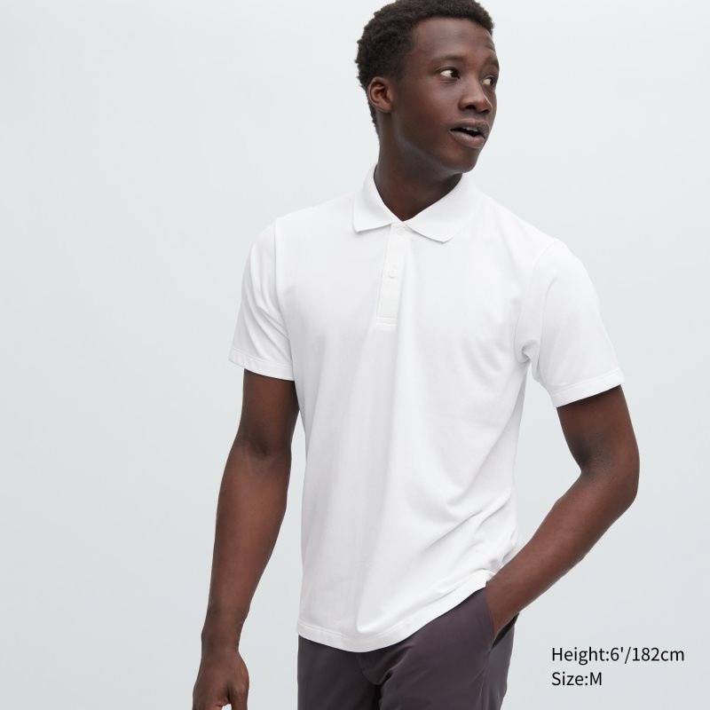 Polos Uniqlo Dry-ex Homme Blanche | 6365665
