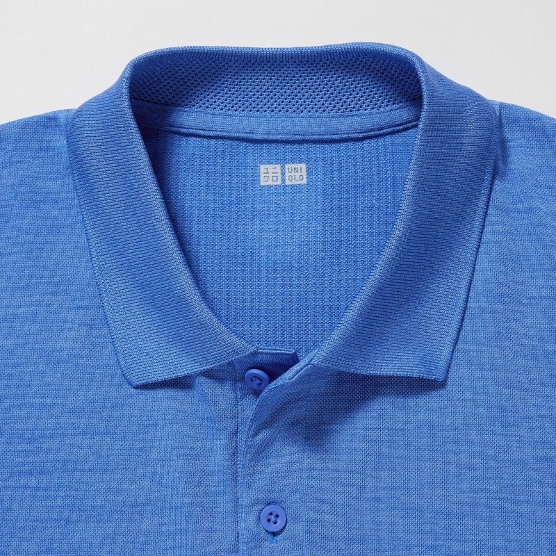 Polos Uniqlo Dry-ex Homme Bleu | 7898890