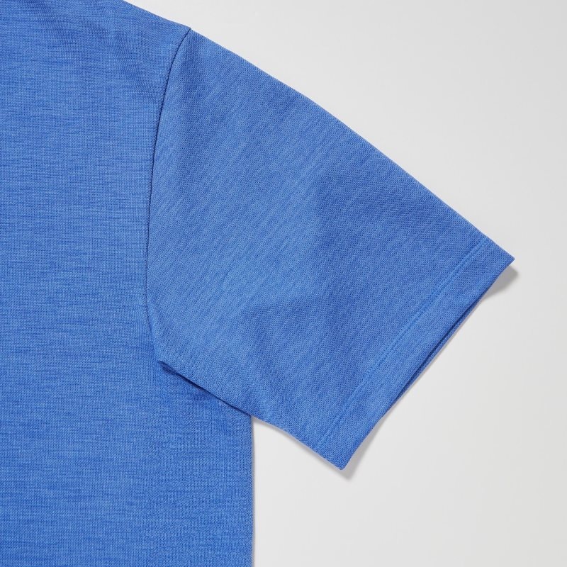 Polos Uniqlo Dry-ex Homme Bleu | 7898890