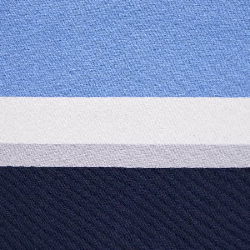 Polos Uniqlo Rugger Striped Short-sleeve Homme Bleu | 5990629