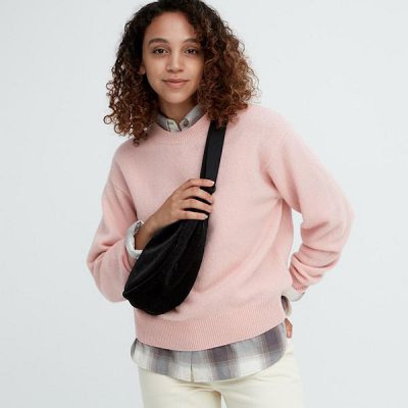 Sac Bandoulière Uniqlo Corduroy Round Mini Femme Noir | 6672264