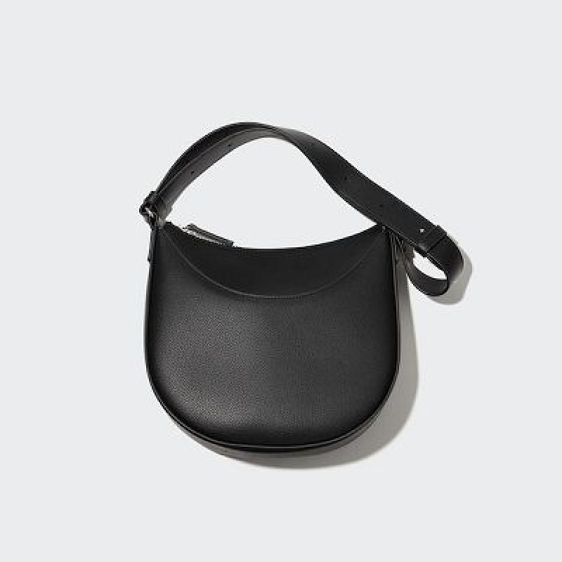 Sac Bandoulière Uniqlo Faux-Leather One Handle Femme Noir | 5530190