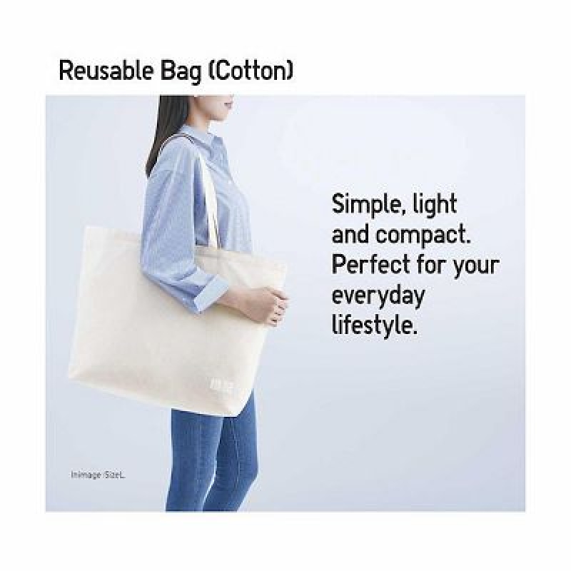 Sac Bandoulière Uniqlo Reusable Femme Blanche | 1412497