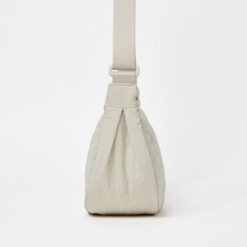 Sac Bandoulière Uniqlo Round Mini Femme Blanche | 273646