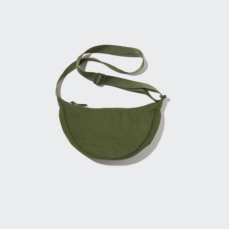 Sac Bandoulière Uniqlo Round Mini Femme Vert Olive | 6527883
