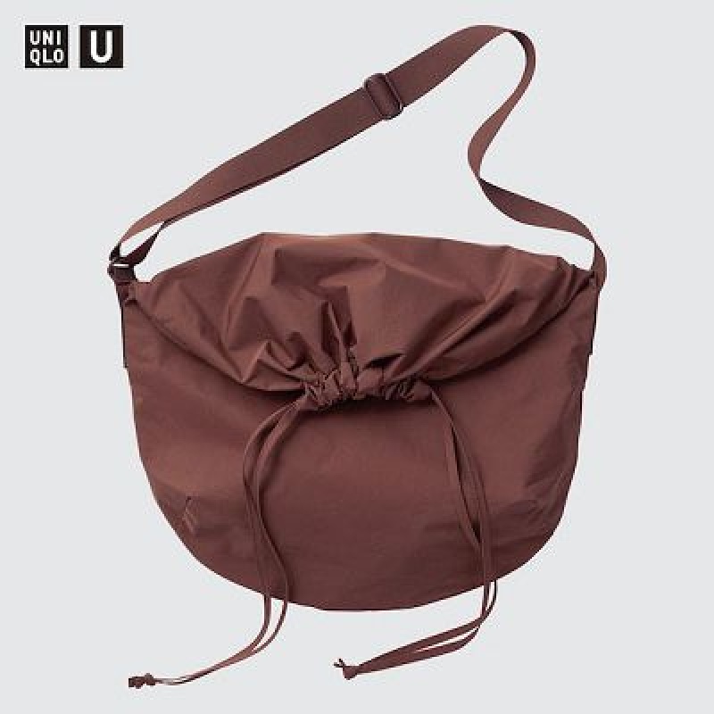 Sacs Fourre Tout Uniqlo Drawstring Femme Bordeaux | 9455690