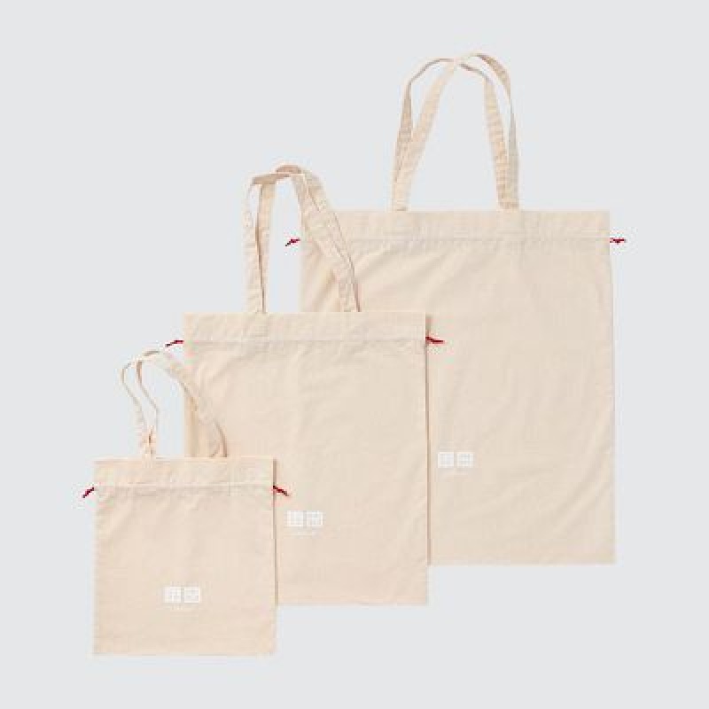 Sacs Fourre Tout Uniqlo Gift Femme Beige | 3273027