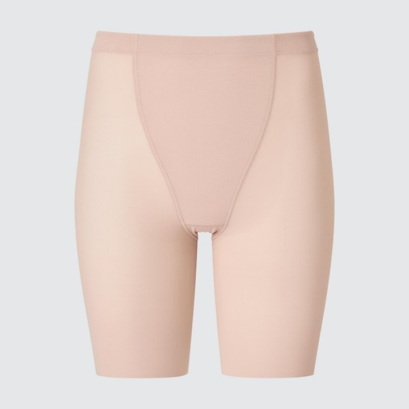 Short Uniqlo AIRism Support Body Shaper Unlined Half Femme Beige | 9108136