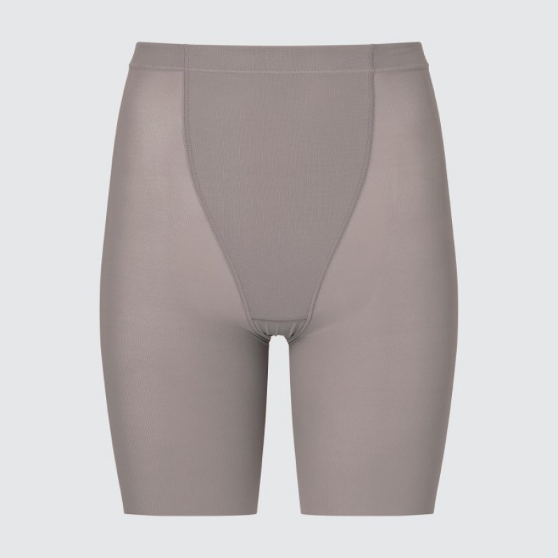 Short Uniqlo AIRism Support Body Shaper Unlined Half Femme Grise | 7059250