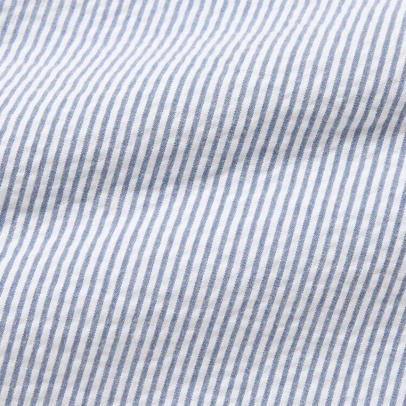 Short Uniqlo Dry Stretch Seersucker Easy Homme Bleu | 8297848