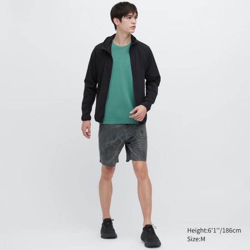 Short Uniqlo Dry-ex Printed Homme Grise | 1968952