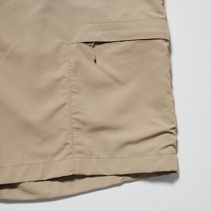 Short Uniqlo Geared Femme Beige | 6555426