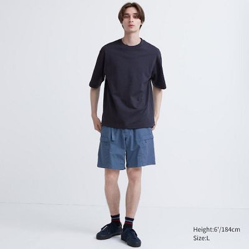 Short Uniqlo Geared Femme Bleu | 6060044