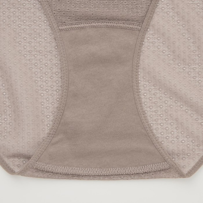 Short Uniqlo Mesh Regular Femme Marron | 4570503
