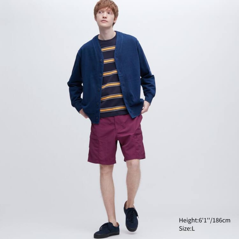 Short Uniqlo Nylon Utility Geared Homme Violette | 9792366