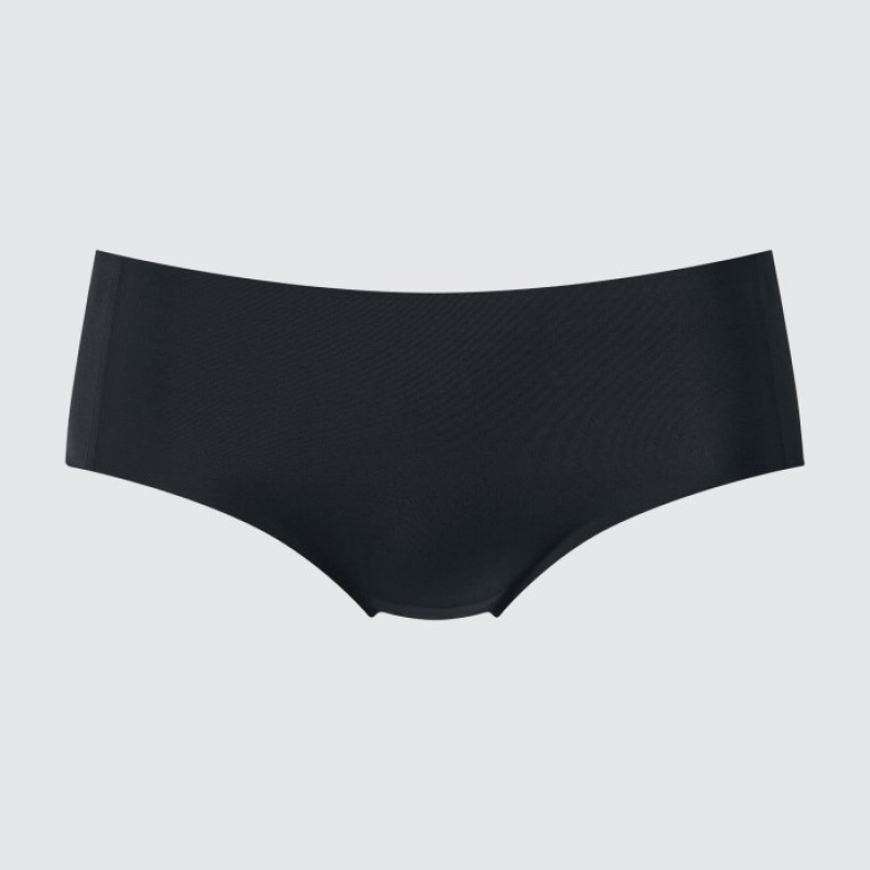 Slips Uniqlo AIRism Ultra Seamless Hiphugger Femme Noir | 1089149
