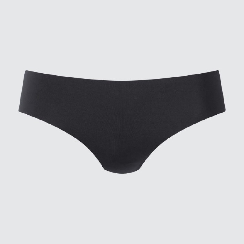 Slips Uniqlo AIRism Ultra Seamless Regular Femme Noir | 8981103
