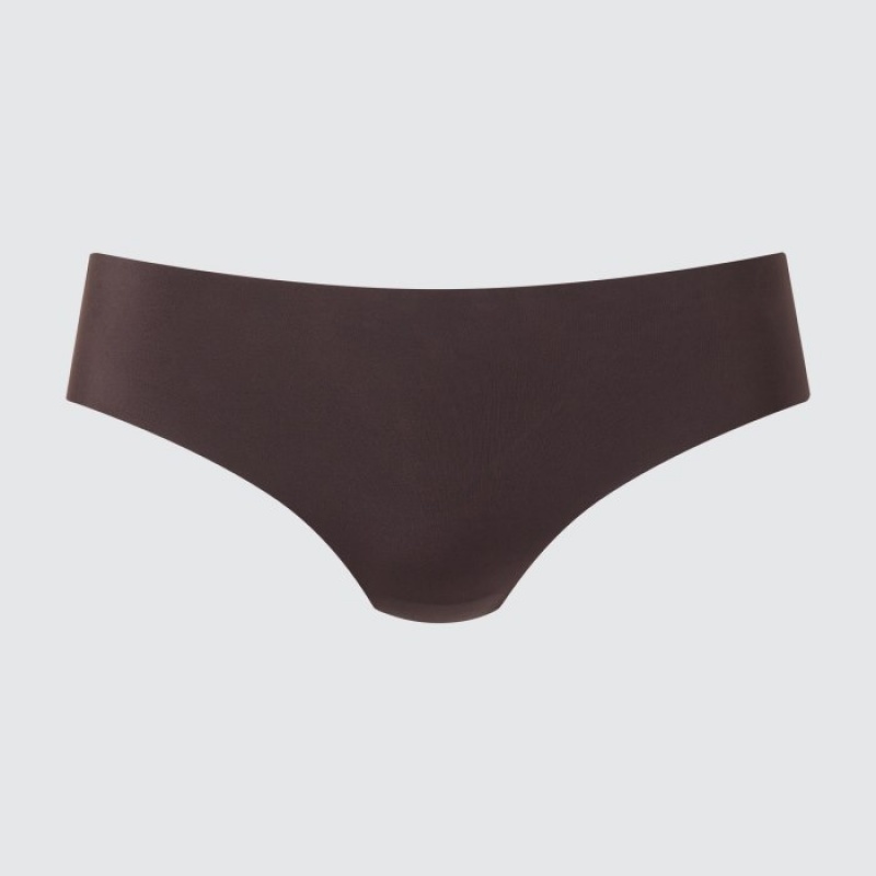 Slips Uniqlo AIRism Ultra Seamless Regular Femme Marron | 4098628