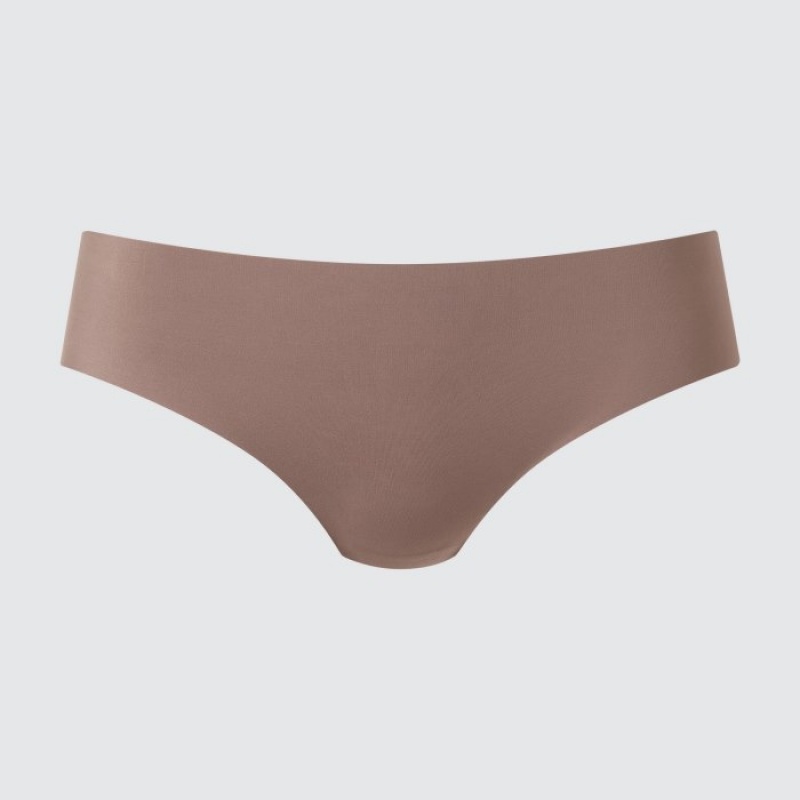Slips Uniqlo AIRism Ultra Seamless Regular Femme Marron | 9117061