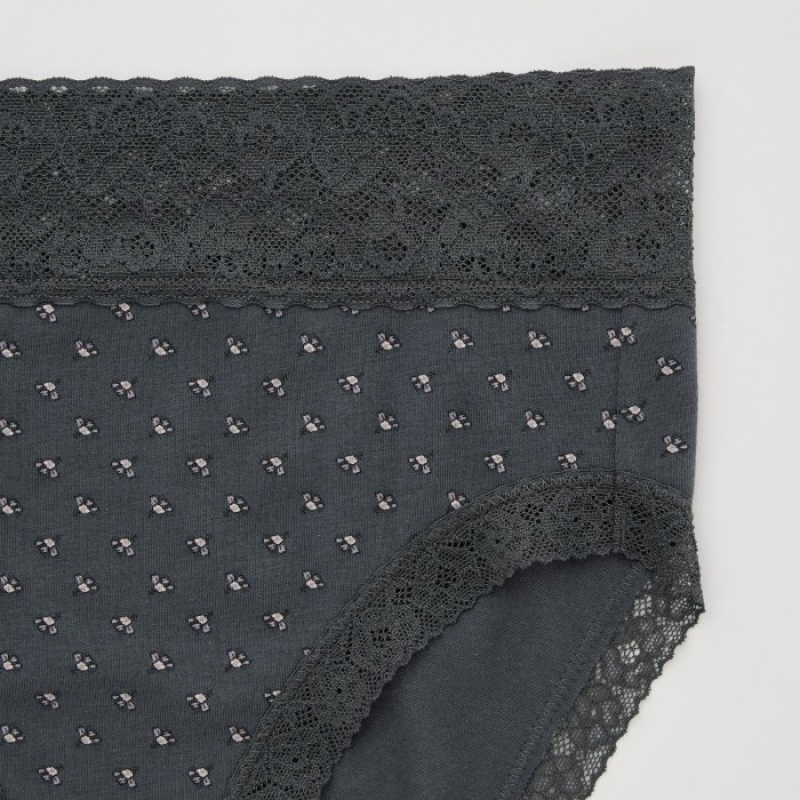 Slips Uniqlo High-Rise Femme Grise | 5798649
