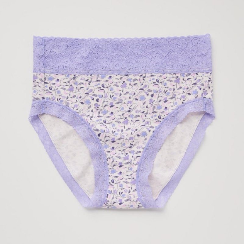 Slips Uniqlo High-Rise Femme Violette | 9432710