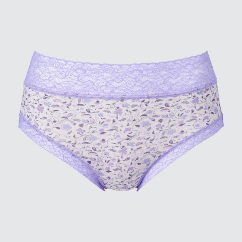 Slips Uniqlo High-Rise Femme Violette | 9432710