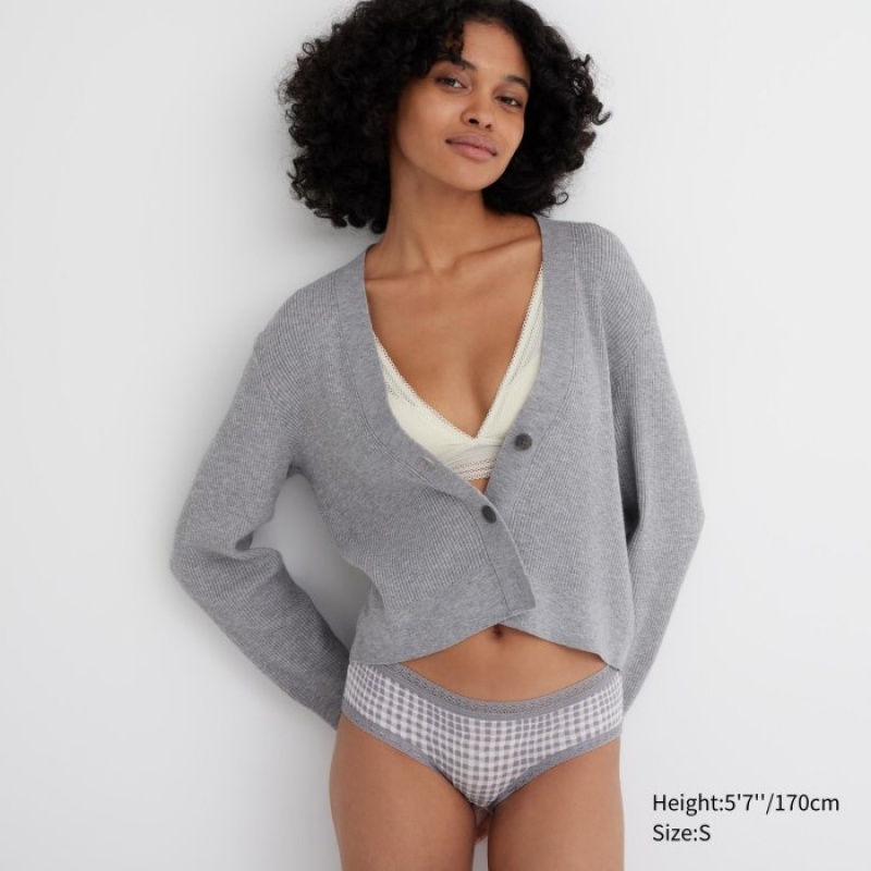 Slips Uniqlo Hip Huggers Femme Grise | 9601067